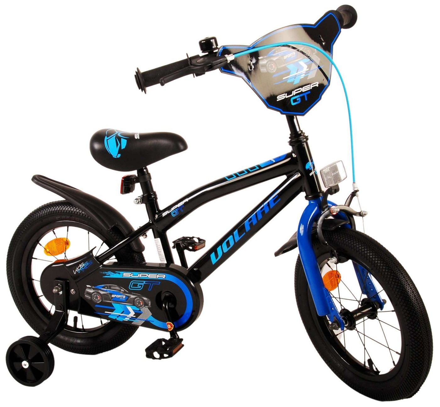 Volare Kinderfahrrad Super GT - Jungen - verschieden Größen und Farben - Rücktrittbremse, bis 60 kg, 85% zusammengebaut, 12, 14 oder 16 Zoll, 3 - 4,5Jahre Volare Kinderfahrrad Super GT - Jungen - verschieden Größen und Farben - Rücktrittbremse, bis 60 kg, 85% zusammengebaut, 12, 14 oder 16 Zoll, 3 - 4,5Jahre von Volare