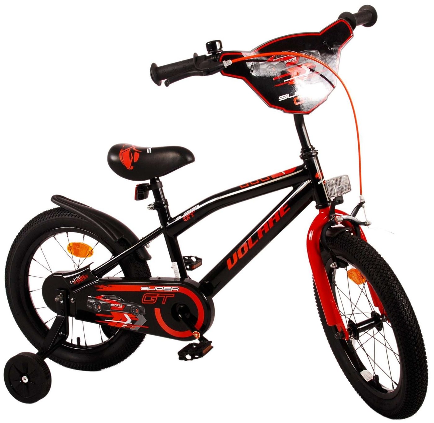 Volare Kinderfahrrad Super GT - Jungen - verschieden Größen und Farben - Rücktrittbremse, bis 60 kg, 85% zusammengebaut, 12, 14 oder 16 Zoll, 3 - 4,5Jahre von Volare