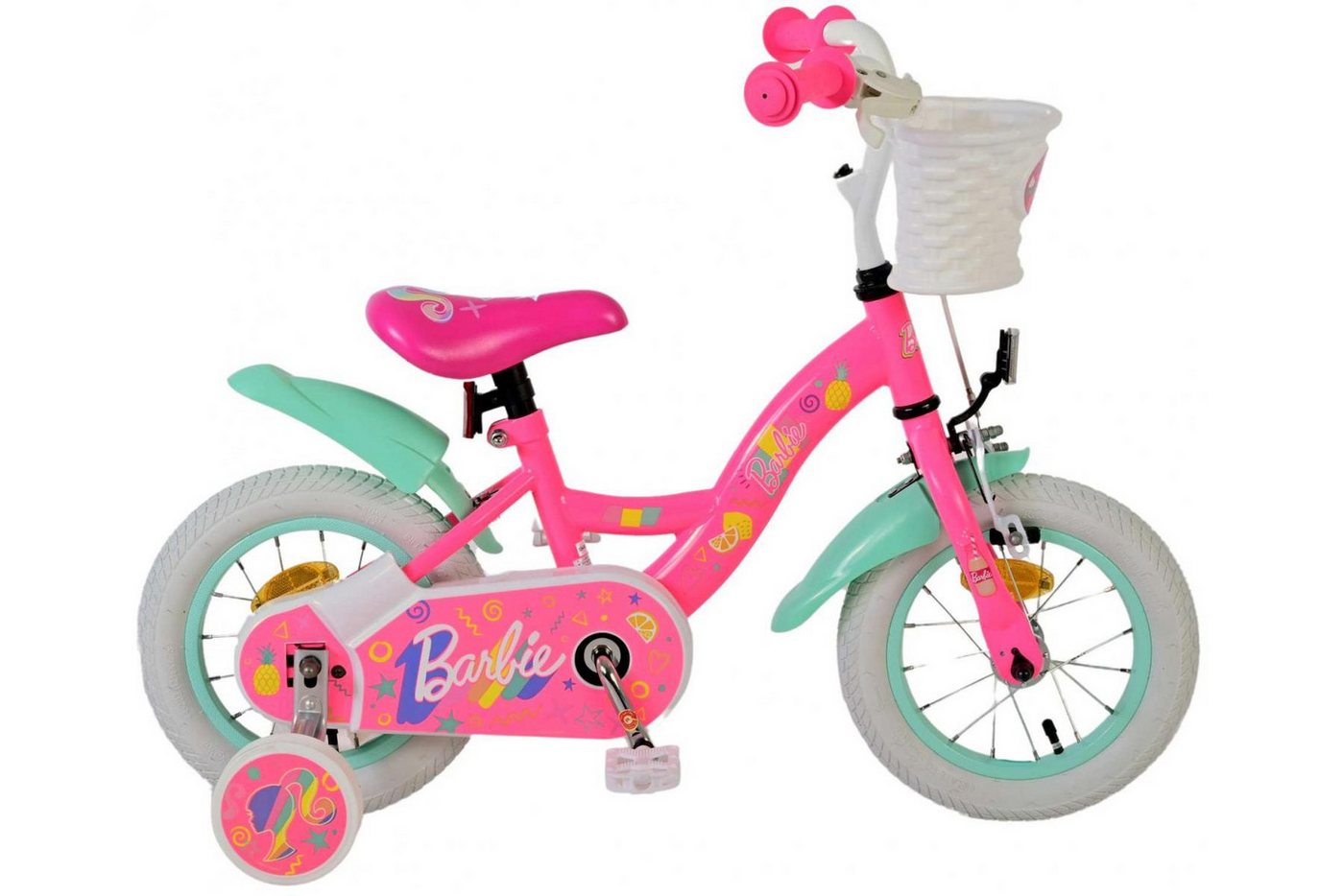 Volare Kinderfahrrad Volare Barbie Kinderfahrrad für Mädchen - 12 Zoll in Rosa Volare Kinderfahrrad Volare Barbie Kinderfahrrad für Mädchen - 12 Zoll in Rosa von Volare