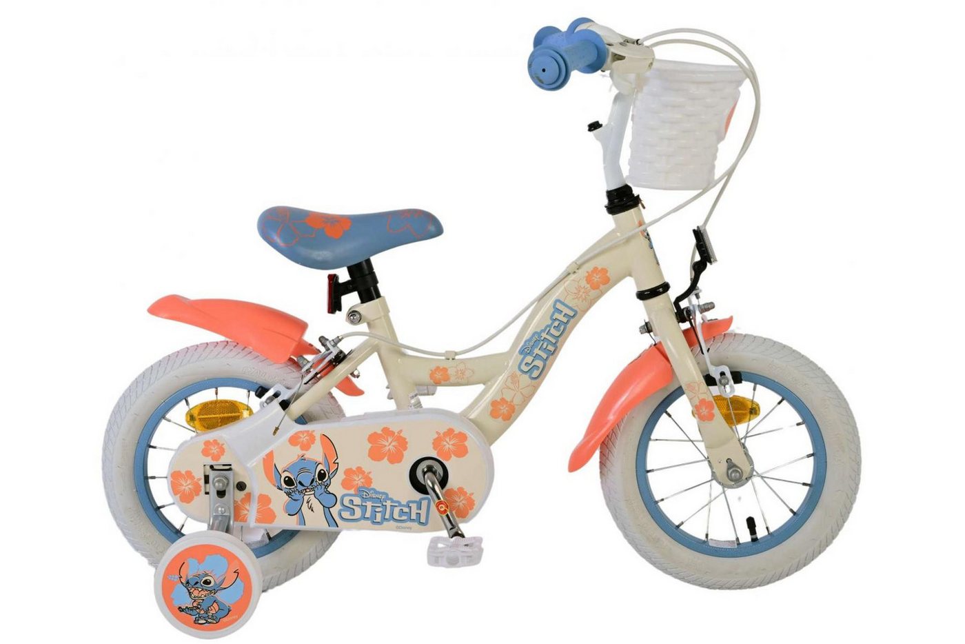 Volare Kinderfahrrad Volare Disney Stitch Kinderfahrrad für Mädchen - 12 Zoll in Creme von Volare