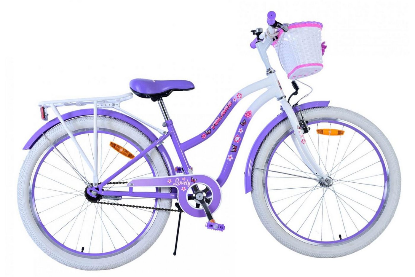 Volare Kinderfahrrad Volare Lovely Kinderfahrrad für Mädchen - 24 Zoll in Lila – Fahrspaß, Das Fahrrad ist für Kinder im Alter von 8 bis 10 Jahren geeignet Volare Kinderfahrrad Volare Lovely Kinderfahrrad für Mädchen - 24 Zoll in Lila – Fahrspaß, Das Fahrrad ist für Kinder im Alter von 8 bis 10 Jahren geeignet von Volare