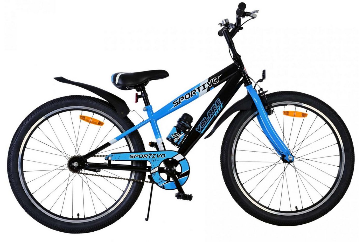 Volare Kinderfahrrad Volare Sportivo Kinderfahrrad für Jungen - 24 Zoll in Schwarz Blau, Vorderradbremsen, Handbremse und Rücktrittbremse Volare Kinderfahrrad Volare Sportivo Kinderfahrrad für Jungen - 24 Zoll in Schwarz Blau, Vorderradbremsen, Handbremse und Rücktrittbremse von Volare