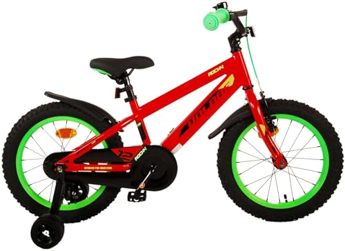 Volare Rocky Kinderfahrrad - Jungen - 16 Zoll - Rot von Volare