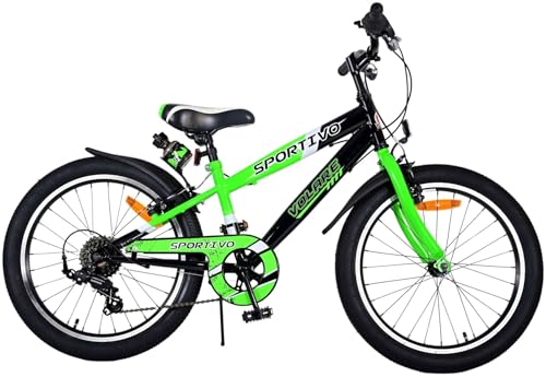 Volare Sportivo Kinderfahrrad - Jungen - 20 Zoll - Grün - 6 Gänge von Volare