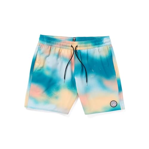 Volcom - Baffle Trunk 17 Salmon Boardshorts Herren – Größe XS – Rosa von Volcom