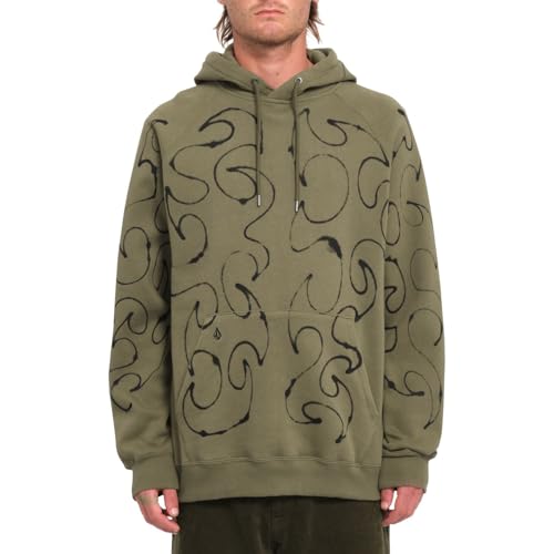 Volcom - FA Zephyr Wintermoss Herren-Kapuzenpullover – Herren – Größe M – Grün von Volcom