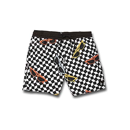 Volcom Herren Flashback Trunk 17" Badeshort, Schwarz, XS Volcom Herren Flashback Trunk 17" Badeshort, Schwarz, XS von Volcom