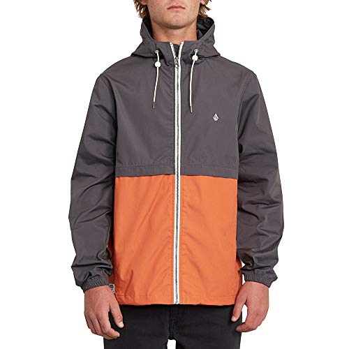 Volcom Herren Howard Hooded Jacke, Burnt Orange, XS Volcom Herren Howard Hooded Jacke, Burnt Orange, XS von Volcom