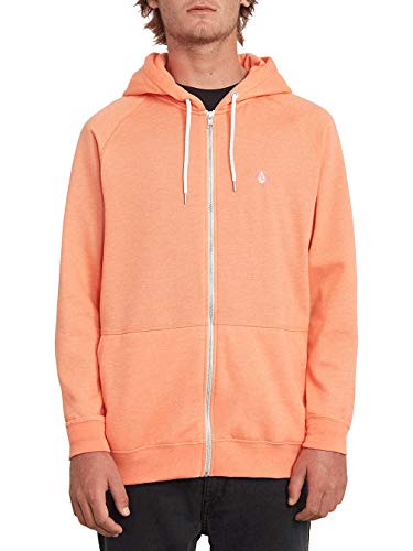 Volcom Herren Timesoft Zip Kapuzenjacke, Salmon, XS Volcom Herren Timesoft Zip Kapuzenjacke, Salmon, XS von Volcom