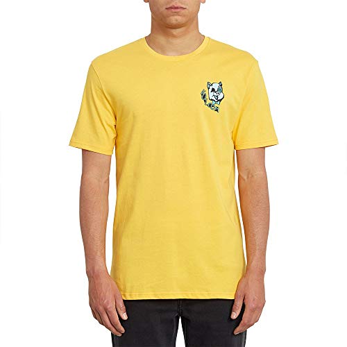 Volcom Herren Wiggly BSC Ss Kurzärmeliges T-Shirt, gelb (Citrus Gold), XS von Volcom