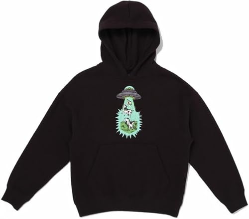 Volcom - Kapuzen-Sweatshirt Udder Space Black Jungen – Größe XL – Schwarz von Volcom