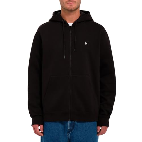 Volcom - Kapuzenjacke Single Stone Zip Black Herren - Herren - Größe XS - Schwarz von Volcom