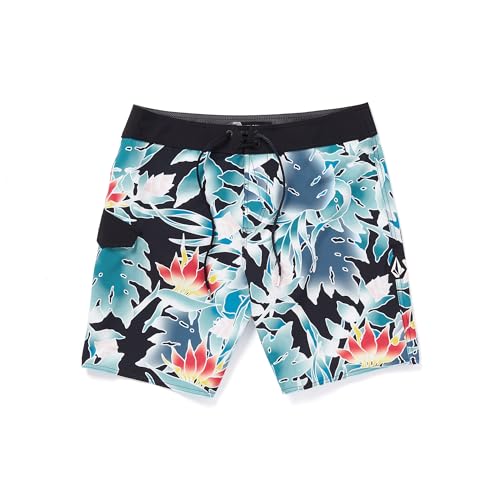 Volcom - Leaf It Mod 19 Boardshorts, Herren, Größe 29, Schwarz von Volcom