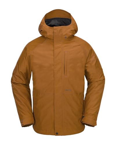 Volcom - Ski-/Snow Dua Ins Gore Caramel Herrenjacke – Größe S – Beige von Volcom