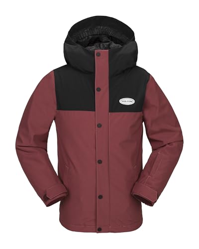 Volcom - Skijacke/Snow Stone. 91 Ins Redwood Jungen – Größe S – Rot von Volcom