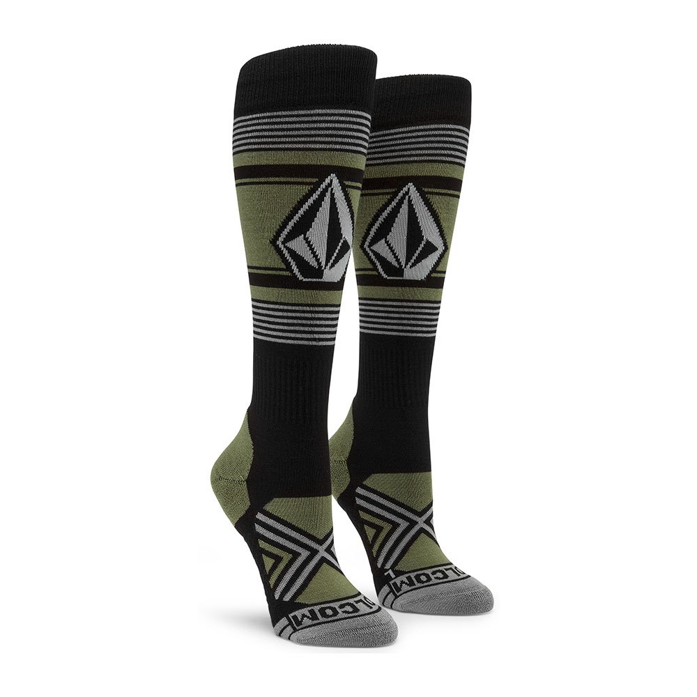 Volcom Stone Lines Socks Schwarz EU 37-41 Frau von Volcom