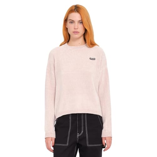 Volcom - Sweatshirt Bubble Tease Mushroom für Damen, Größe L, Grau von Volcom