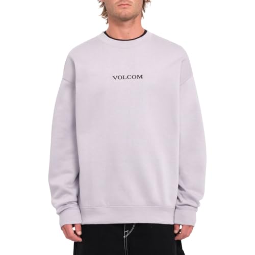 Volcom - Sweatshirt Stone Crew Fleece Light Purple Herren – Herren – Größe XS – Violett von Volcom