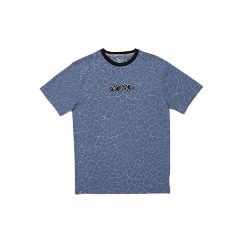 Volcom T-Shirt Cracked Stone Blue für Jungen, Größe L, Blau von Volcom