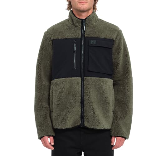 Volcom Wintermoss Fleecejacke Storm Stone Zip Herren – Herren – Größe XL – Grün von Volcom