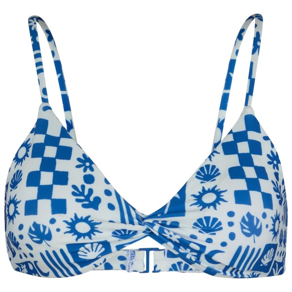 Volcom - Women's Island Dream Crop - Bikini-Top Gr L blau von Volcom