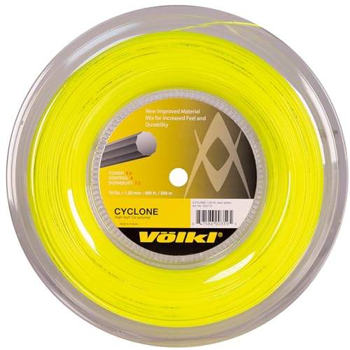 Volkl Cyclone Tennissaite – 200 m Rolle, Stärke 1,20 mm, Farbe: Gelb Volkl Cyclone Tennissaite – 200 m Rolle, Stärke 1,20 mm, Farbe: Gelb von Volkl