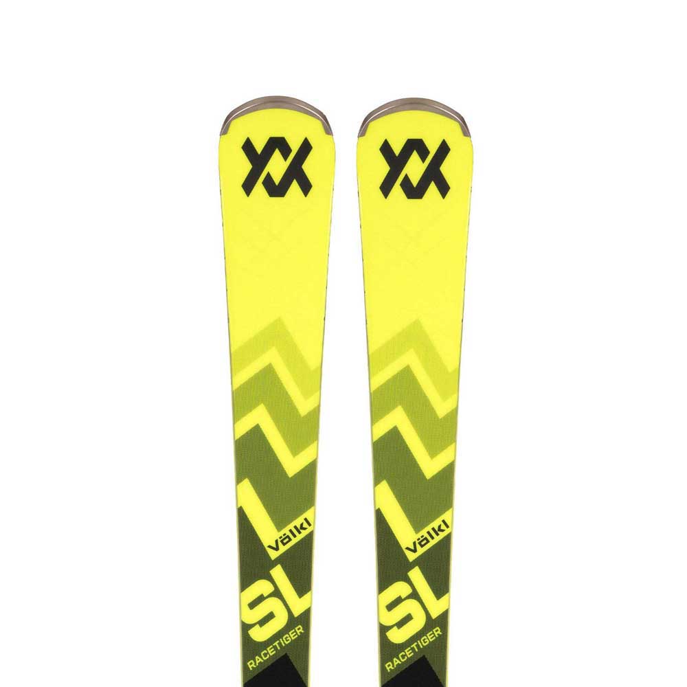 Volkl Racetiger Sl Master+comp 16 Gw Alpine Skis Pack Gelb 155 von Volkl