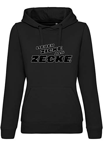 Volkspark Hamburg Frauen Hoodie Zicke als Zecke Schwarz XL Volkspark Hamburg Frauen Hoodie Zicke als Zecke Schwarz XL von Volkspark Hamburg Streetwear