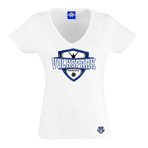 Volkspark Hamburg Frauen Shirt Logo Neu Weiß S von Volkspark Hamburg Streetwear