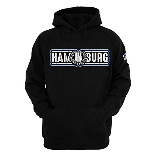 Volkspark Hamburg Hoodie Hamburg Lorbeer Schwarz M von Volkspark Hamburg Streetwear