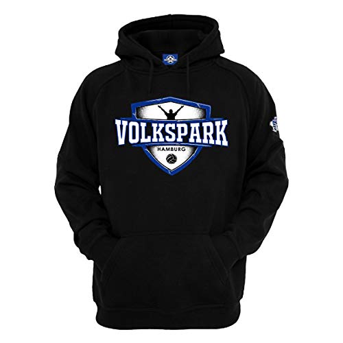 Volkspark Hamburg Hoodie Logo Neu Schwarz 3XL von Volkspark Hamburg Streetwear