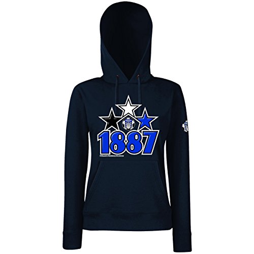 Volkspark Hamburg Streetwear Damenhoodie 1887 Star Navy S von Volkspark Hamburg Streetwear