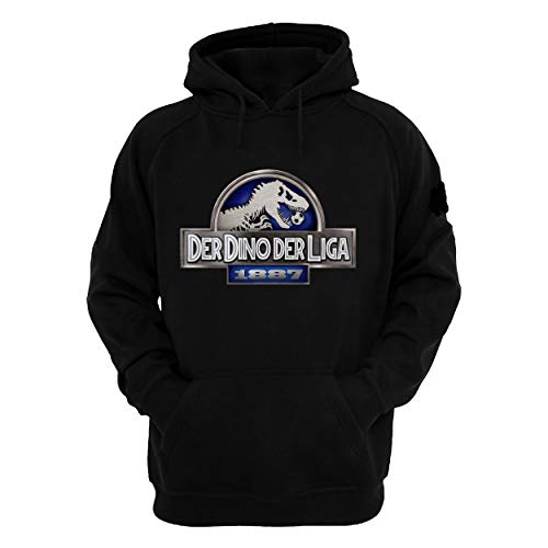 Volkspark Hamburg Streetwear Kinder Hoodie Dino der Liga (schwarz, 128) von Volkspark Hamburg Streetwear