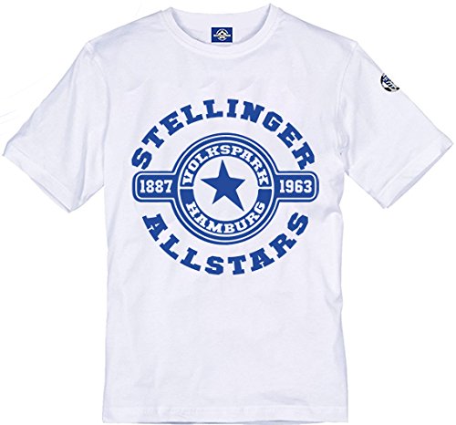 Volkspark Hamburg Streetwear T-Shirt Stellinger Allstars 3D Druck (weiß, S) von Volkspark Hamburg Streetwear