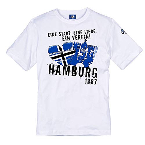 Volkspark Hamburg T-Shirt Eine Stadt Eine Liebe Weiß XXL von Volkspark Hamburg Streetwear