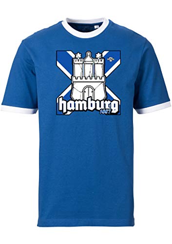 Volkspark Hamburg t-Shirt Hammerburg Kreuz Limitiert Blau L von Volkspark Hamburg Streetwear