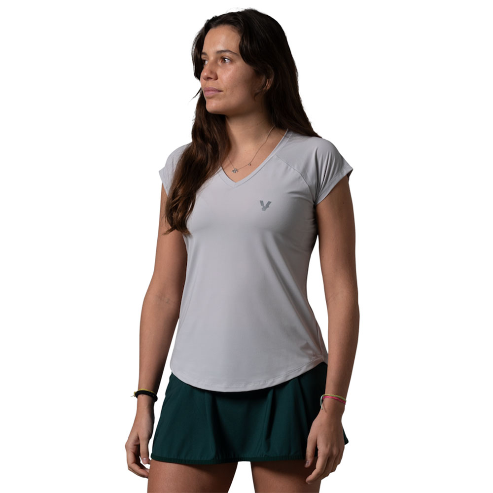 Volt Padel Performance V5 Short Sleeve T-shirt Grau L Frau von Volt Padel