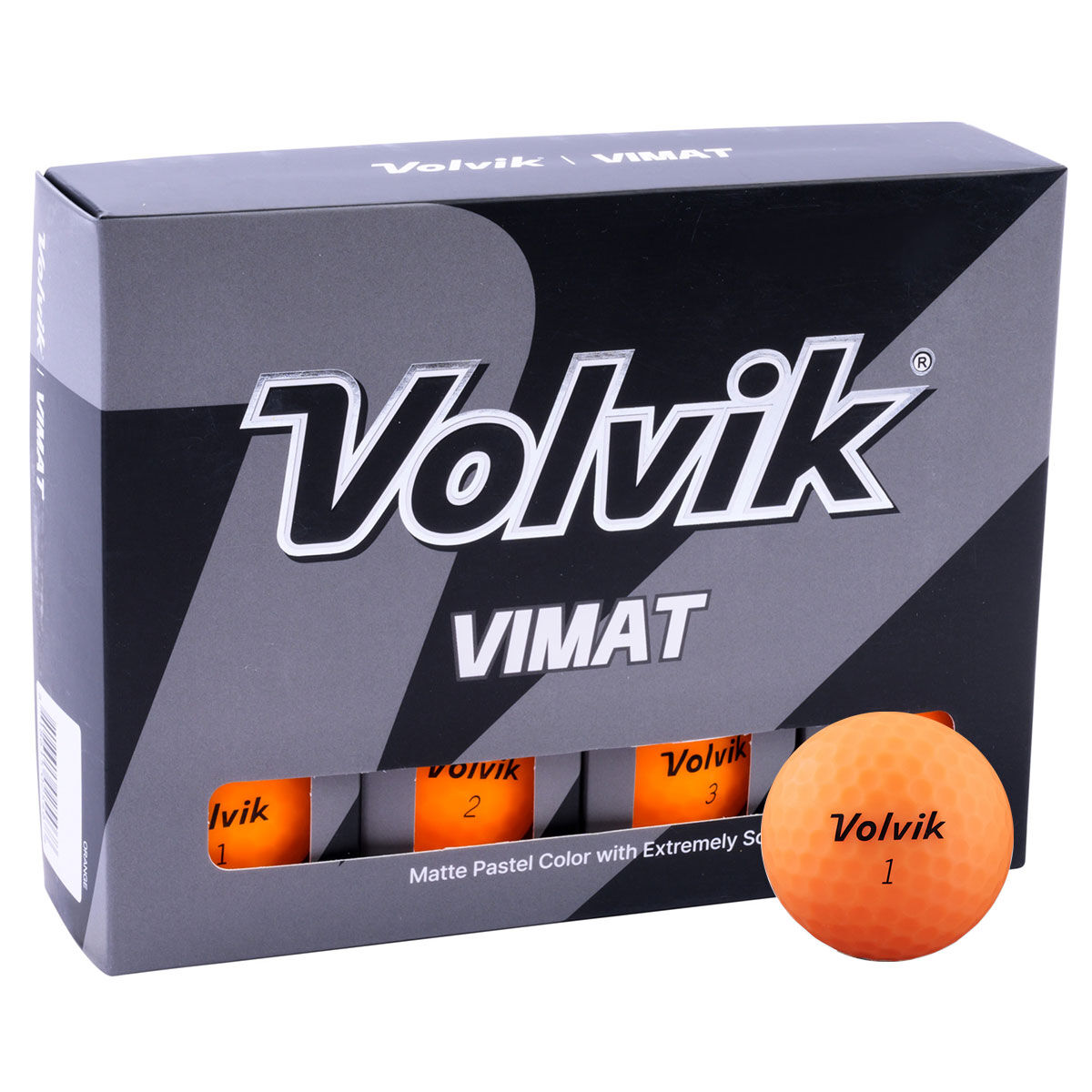 Volvik Orange Dimple ViMat 12 Golf Ball Pack | American Golf, One Size - Father's Day Gift von Volvik