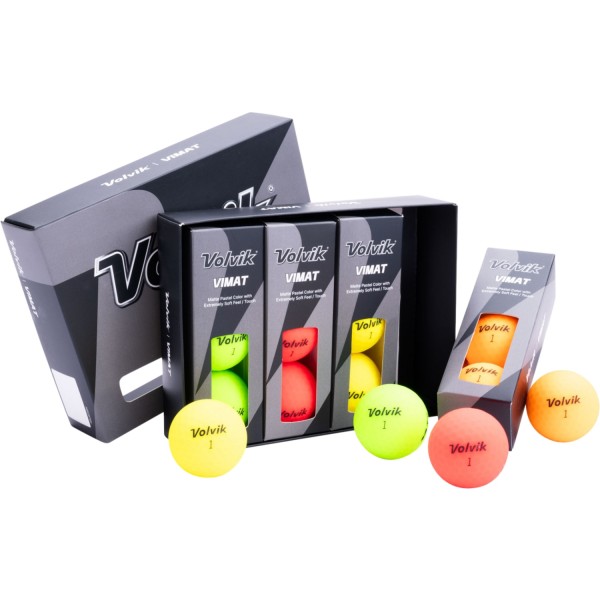 Volvik Vimat Soft Golfbälle - 12er Pack bunt von Volvik