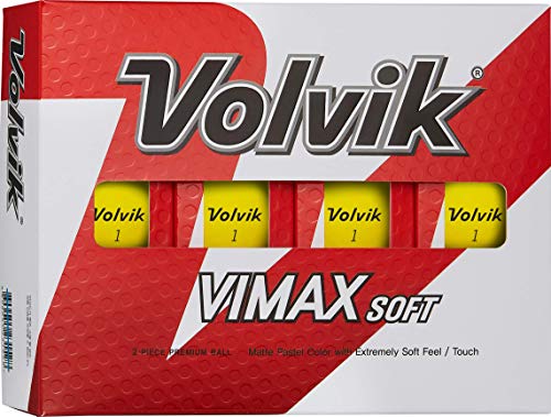 Volvik Vimax Golfbälle, weich, gelb, Dutzend von Volvik