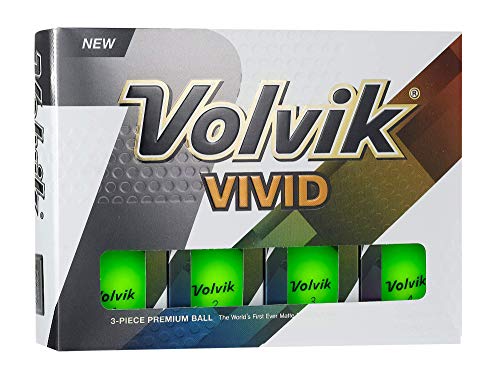 Volvik Vivid Golfbälle, 12 Stück, Unisex, 0000060, grün, One Dozen Volvik Vivid Golfbälle, 12 Stück, Unisex, 0000060, grün, One Dozen von Volvik