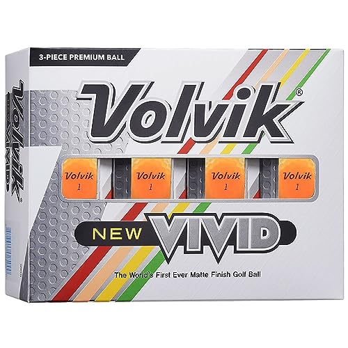 Volvik Vivid Golfbälle: Mattes Orange, Dutzend Volvik Vivid Golfbälle: Mattes Orange, Dutzend von Volvik
