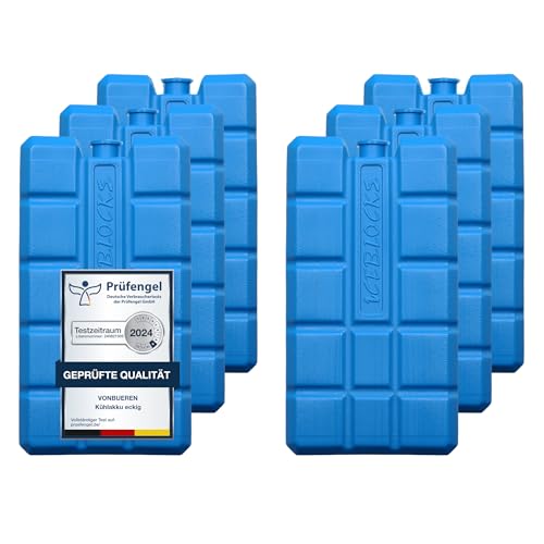 VonBueren 2-24 Kühlakkus für Kühltasche | 12h Lange Kühlung | ca. 200 g je Kühlakku | ca. 8,1 x 15,2 x 2,2 cm | auch für Kühlbox (6) VonBueren 2-24 Kühlakkus für Kühltasche | 12h Lange Kühlung | ca. 200 g je Kühlakku | ca. 8,1 x 15,2 x 2,2 cm | auch für Kühlbox (6) von VonBueren