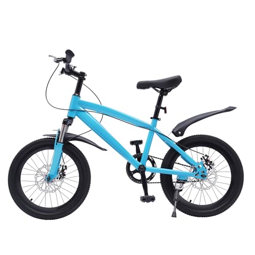 VonVVer 12/18 Zoll Kinderfahrrad Kinder Fahrrad für Mädchen und Jungen Fahrräder Kinderrad Jugendrad Fahrrad mit Stabilisatoren & Kickstand (Blau, 18 Zoll) von VonVVer