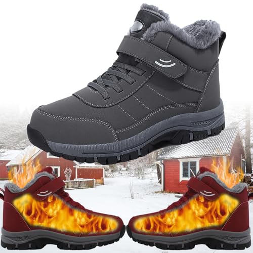 Vopetroy Orthoboots Pro - Ergonomische Winterstiefel,Ortho Boots Pro Schuhe Damen, rutschfest Winterstiefel Damen Herren Wasserdicht Gefüttert Winterschuhe Boots (Grau,39) von Vopetroy