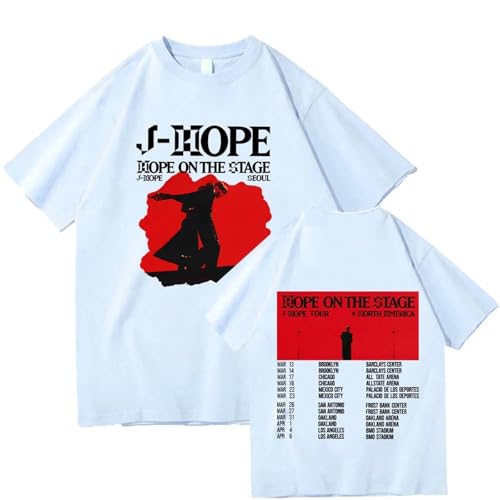 Voulkco T-Shirts für Frauen und Männer Hope-J Hope On Stage Welttournee Baumwolle O Hals Kurzarm Unisex Top T Shirt-Black||XS von Voulkco