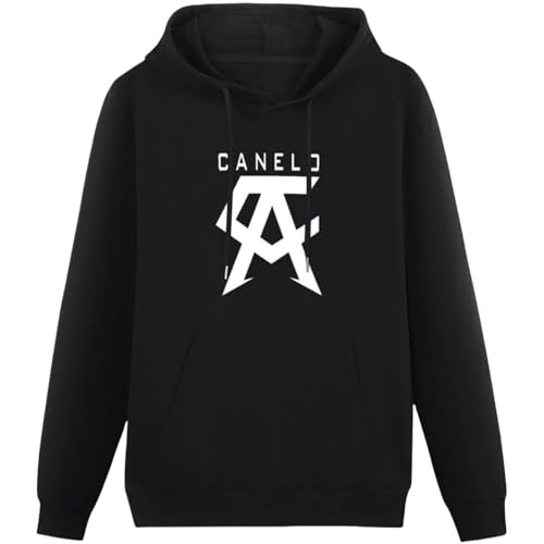 Voulkco Unisex Hoodie No Boxing No Life Canelo Alvarez Kapuzenpulli Sweatshirt Schwarz Langarm Kleidung Mode Mens Womens Pullover-Black1||XS von Voulkco