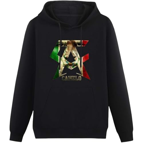 Voulkco Unisex Hoodie No Boxing No Life Canelo Alvarez Kapuzenpulli Sweatshirt Schwarz Langarm Kleidung Mode Mens Womens Pullover-Black1||XS von Voulkco