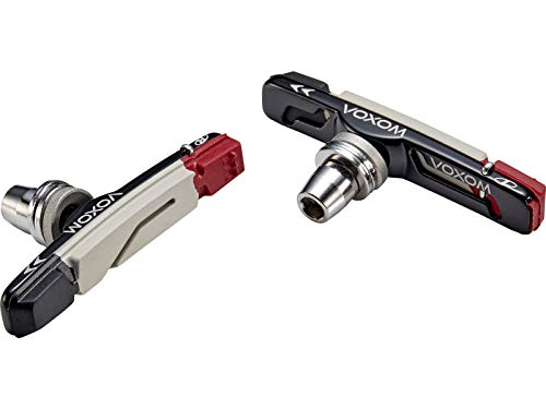 Voxom Bremsschuhe MTB Brs16 Cartridge, 2 Stück, high Performance Triple Color, 718000130 Bremsen/bremsbeläge, schwarz, One Size von Voxom