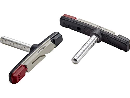 Voxom Bremsschuhe MTB Brs22 Cartridge, 2 Stück, Cantilever Triple-Color, 718000136 Bremsen/bremsbeläge, schwarz, One Size von Voxom